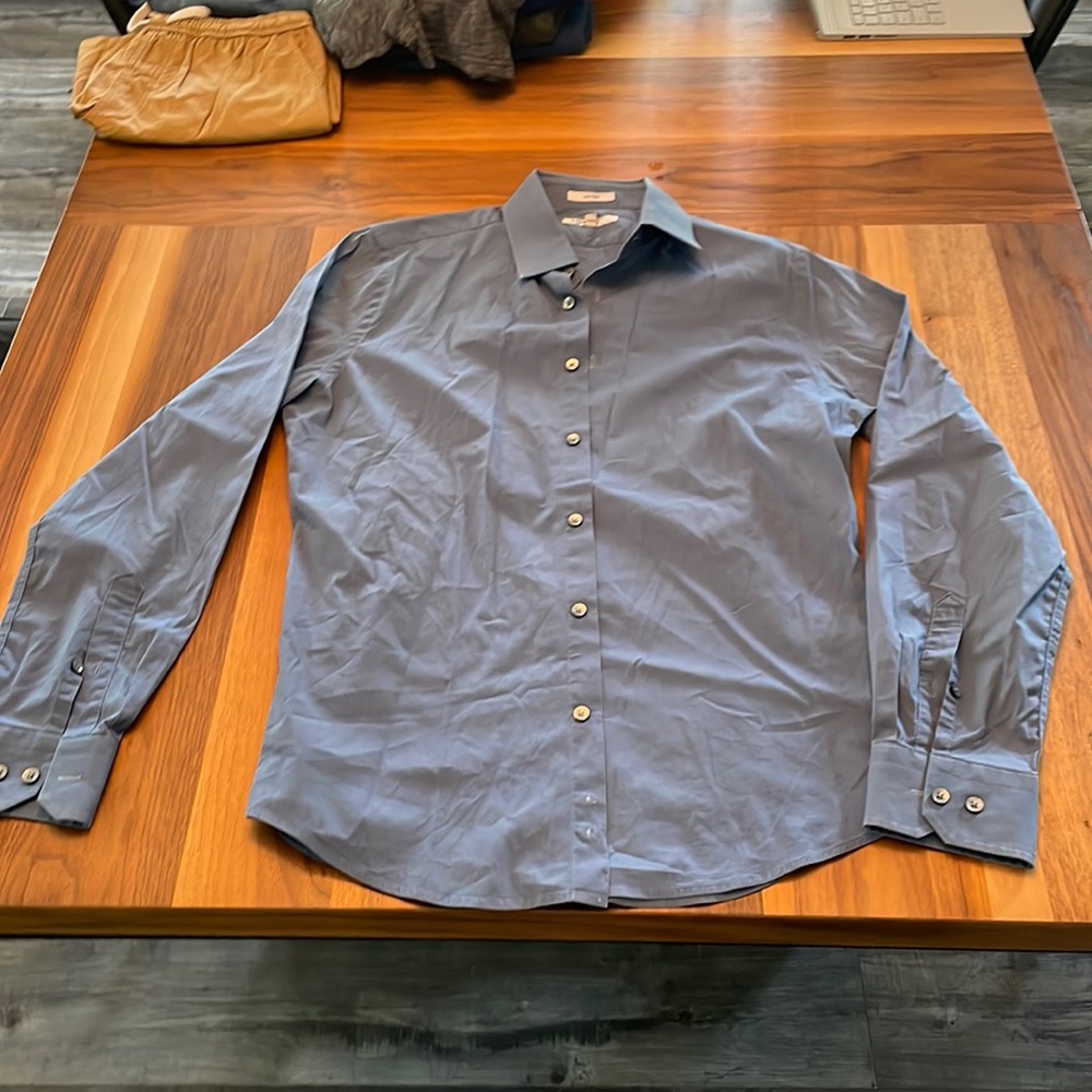 Express 1MX Fitted Dress Shirt